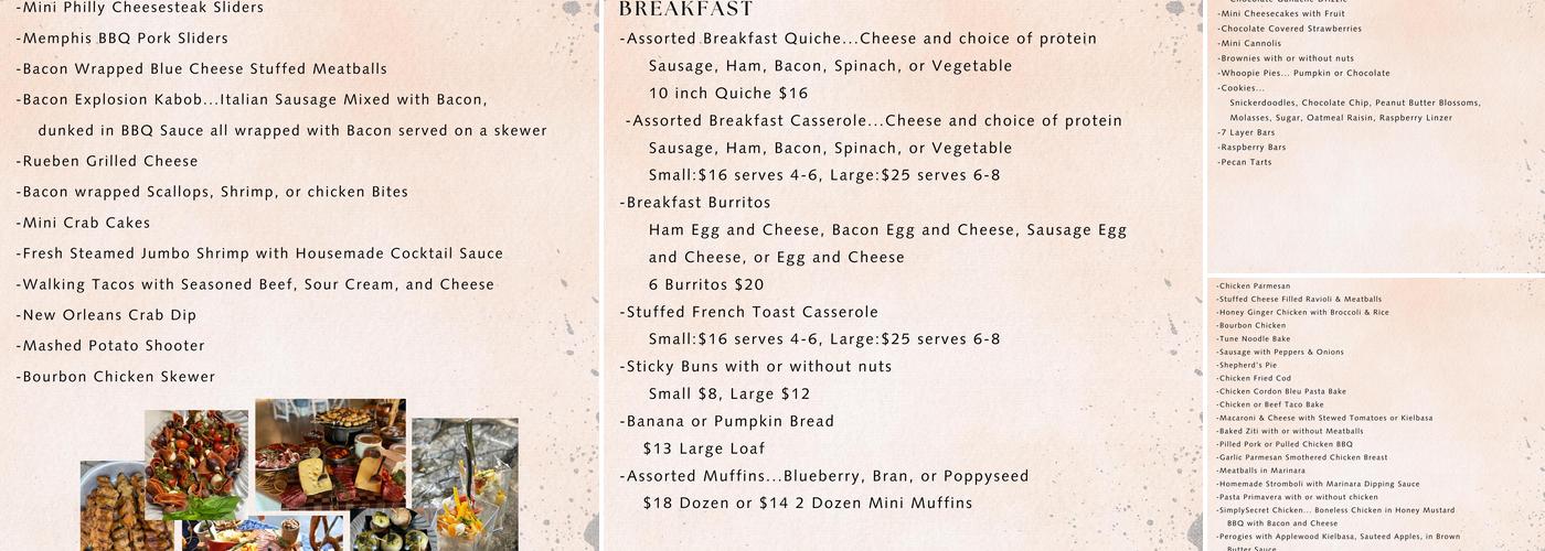 Simply From Scratch Menu