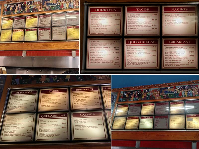 El Faro Menu
