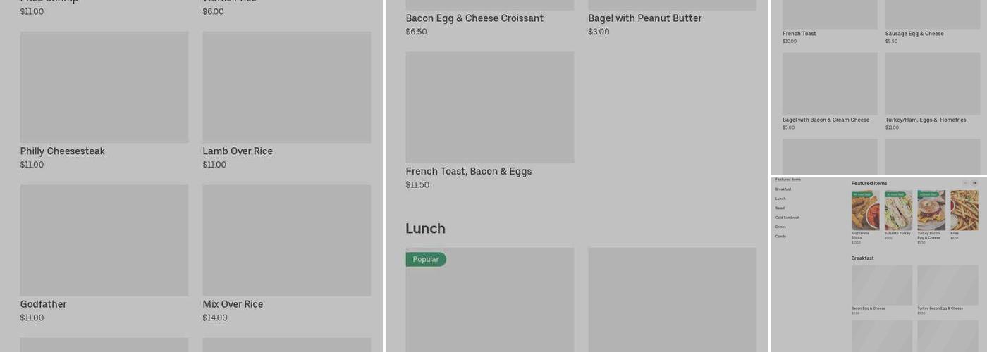 Friend's Deli & Grocery Store Menu