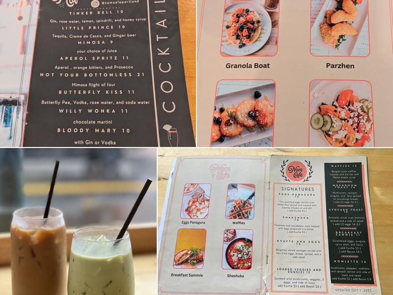 Nom Cafe Menu