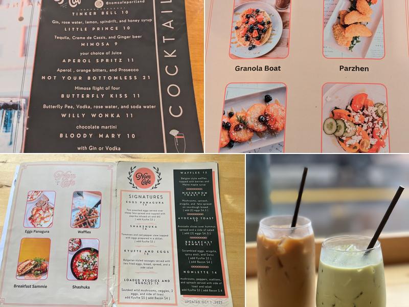 Nom Cafe Menu