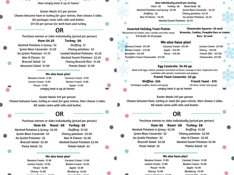 Elegant Edge Events and Catering Menu