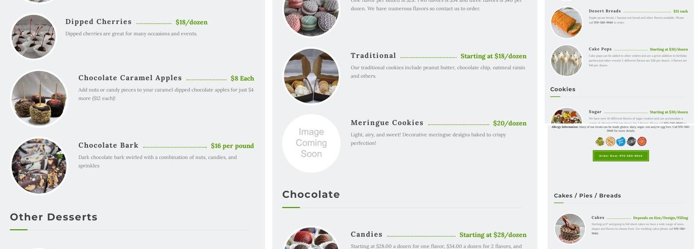 Wickedly Good Treats Menu