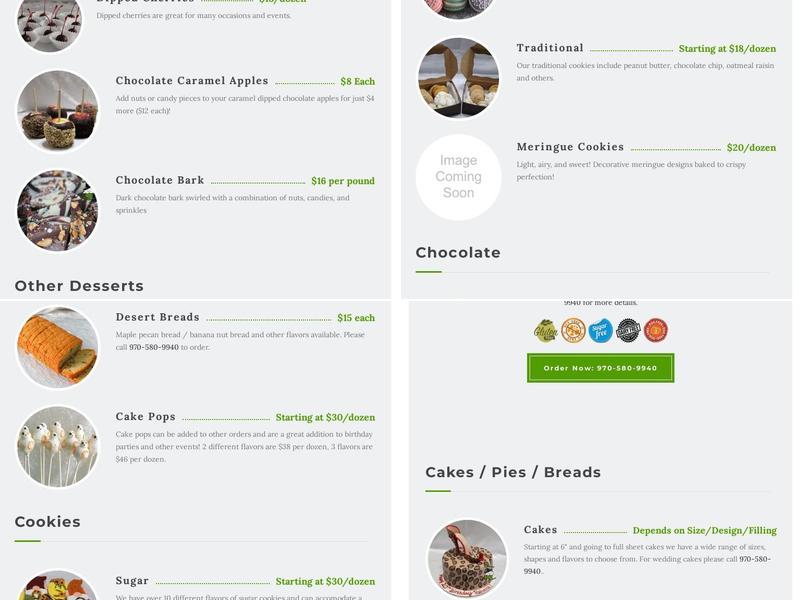 Wickedly Good Treats Menu