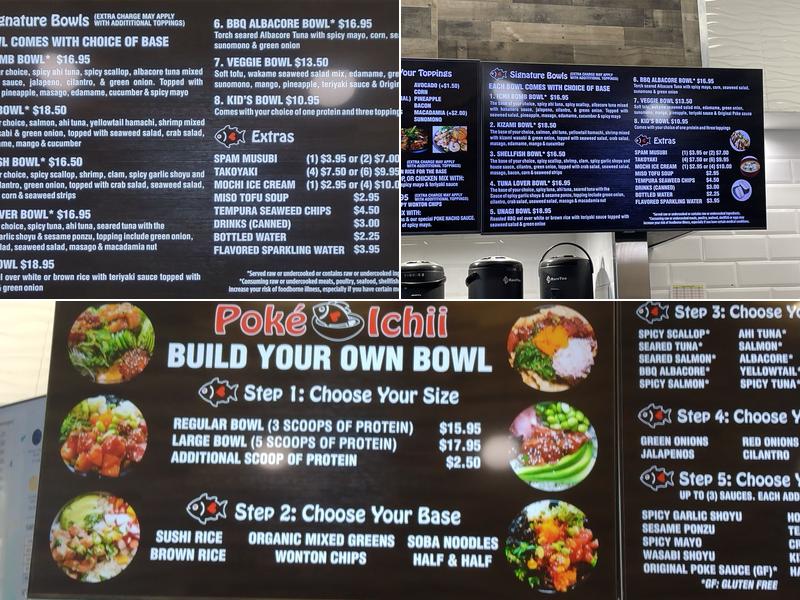 Poke Ichii Menu