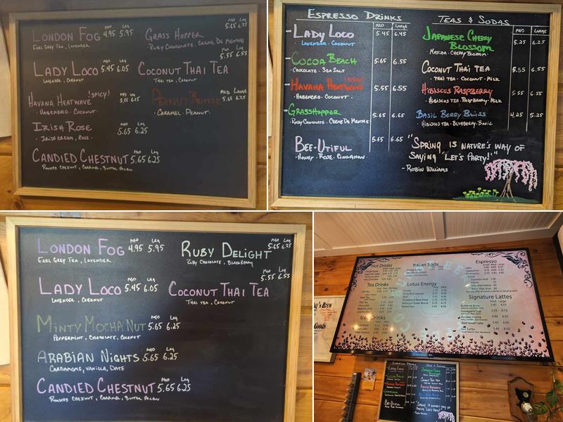 Burnt Bean Coffee Co. Menu