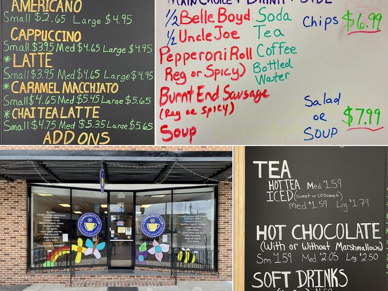 Community Cup Coffee And More Menu