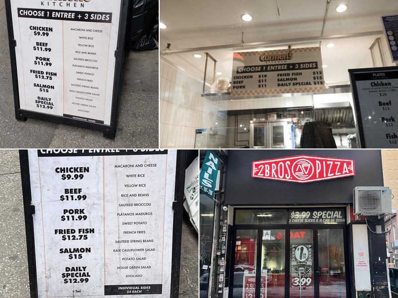 Carmen's kitchen Menu