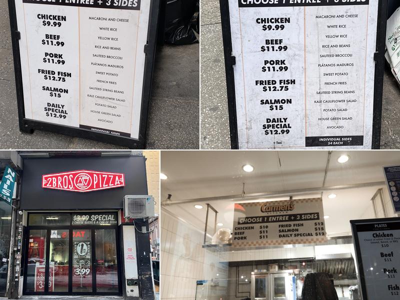 Carmen's kitchen Menu