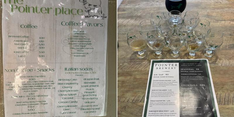 Pointer Place Cafe & Campus Store Menu