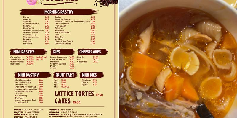 Mamá Abuelita Bakery Menu