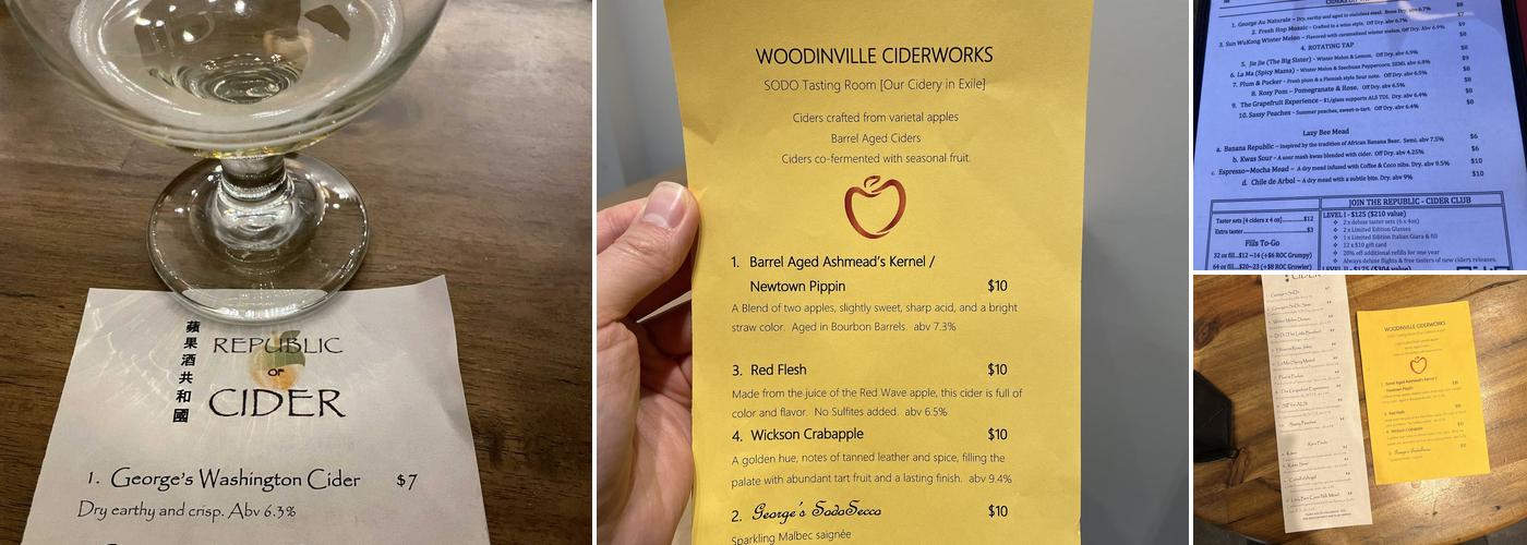 Republic of Cider Menu