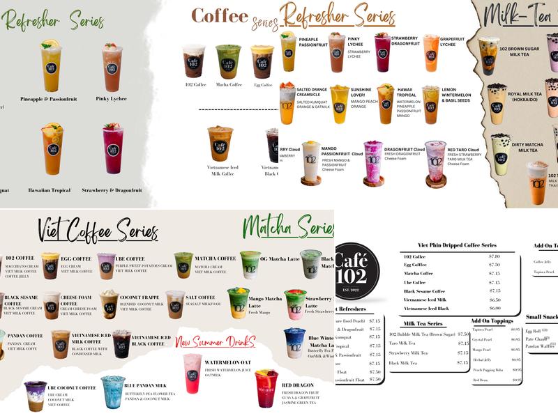 Café102 Menu