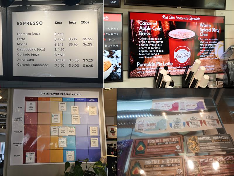 Red Silo Coffee Roasters Menu