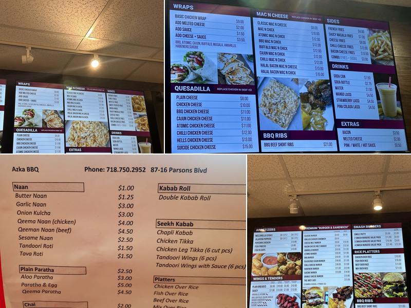 AZKA BBQ Menu