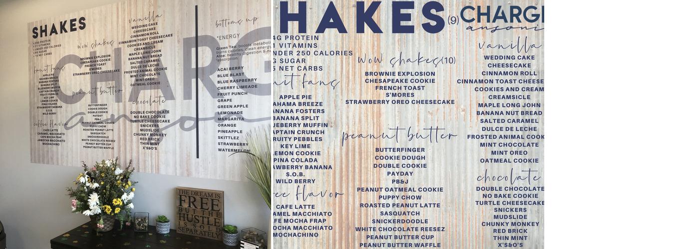 Charged Ansonia Menu