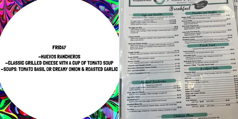 Patti's Kitchen Menu