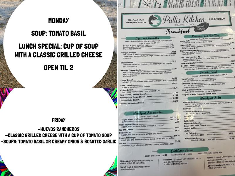 Patti's Kitchen Menu