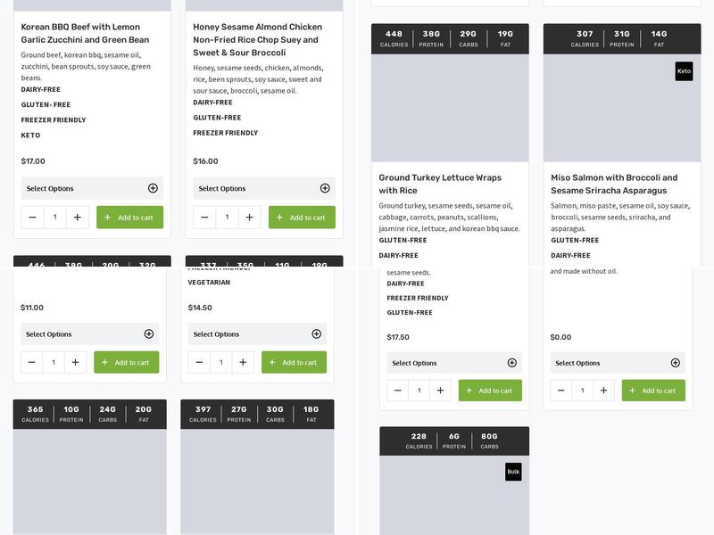 Keto Meal Delivery Menu