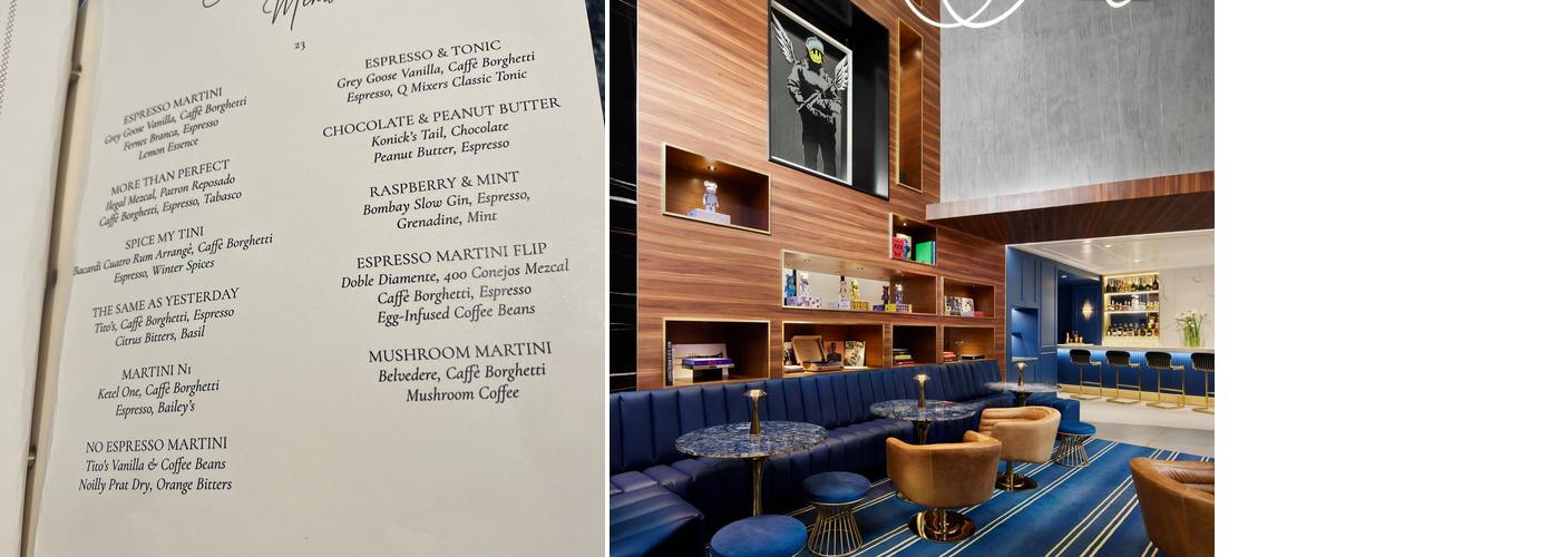 Coffee + Cocktails Menu