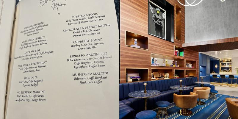 Coffee + Cocktails Menu