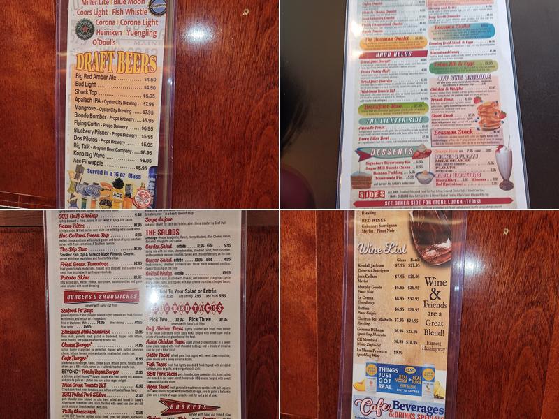 Big Red Cafe Menu