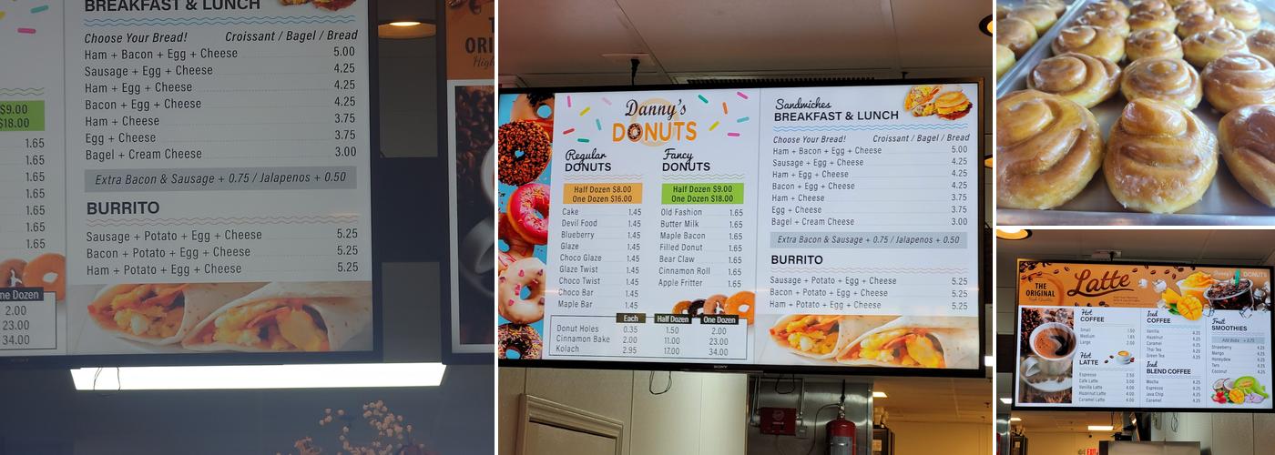 Danny's Donuts #4 Menu