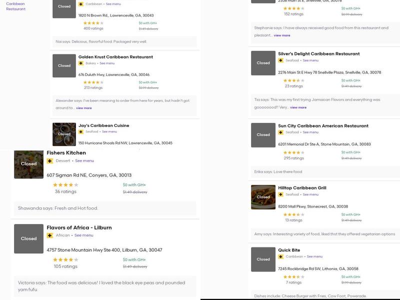 Jamaican Flavors Natural Juice Bar Menu