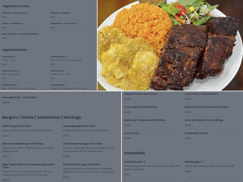 Rompe Chimi Menu