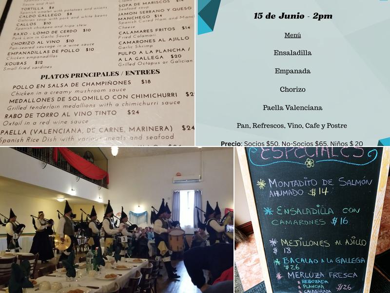 Circulo Español Menu