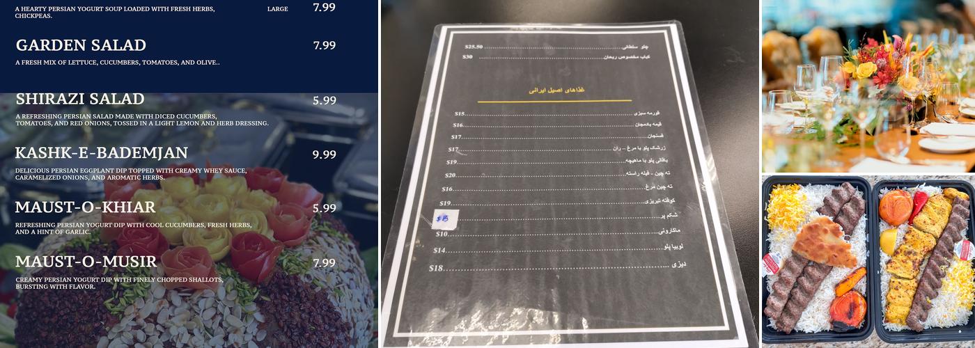 Tabriz Catering Menu