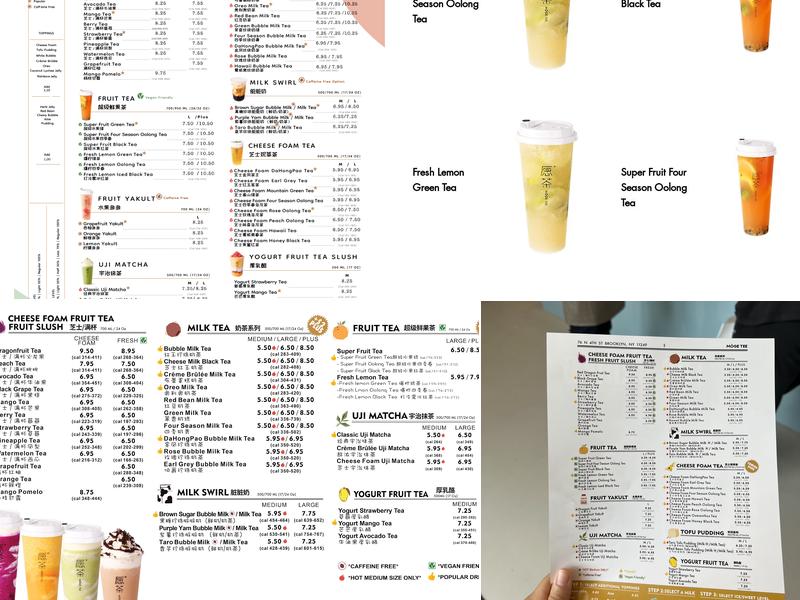 Möge Tee Williamsburg NY Menu