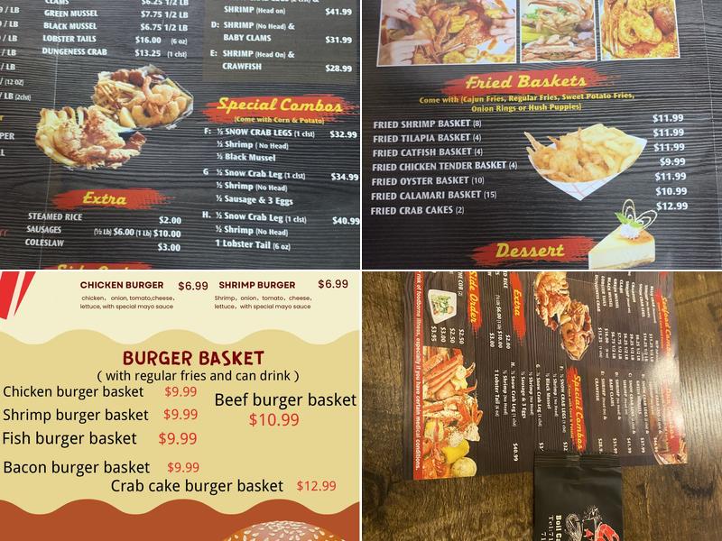 A+ Crab Seafood Menu