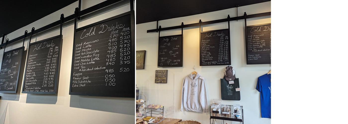 The Flying Apron Menu