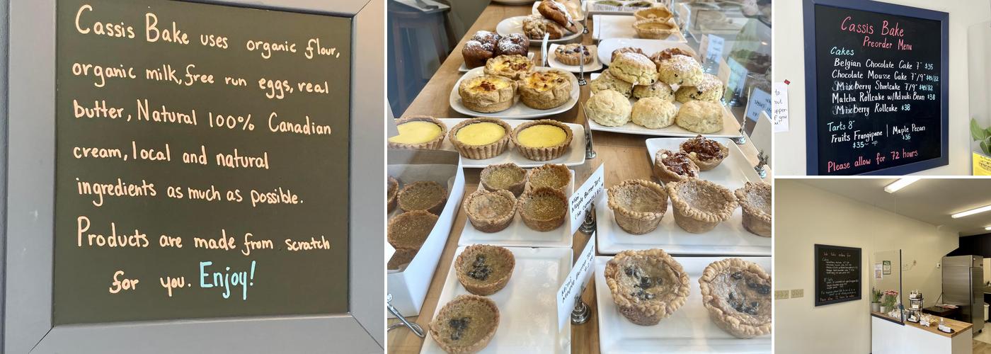 Cassis Bake Menu