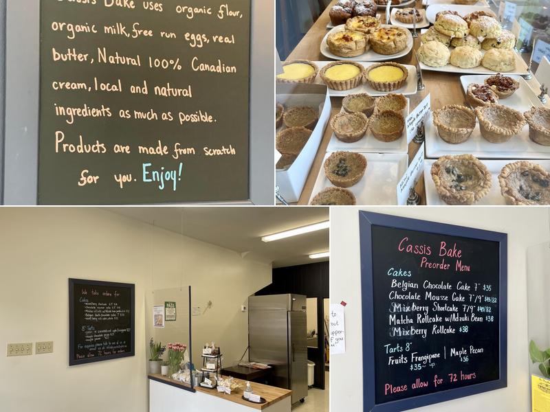 Cassis Bake Menu