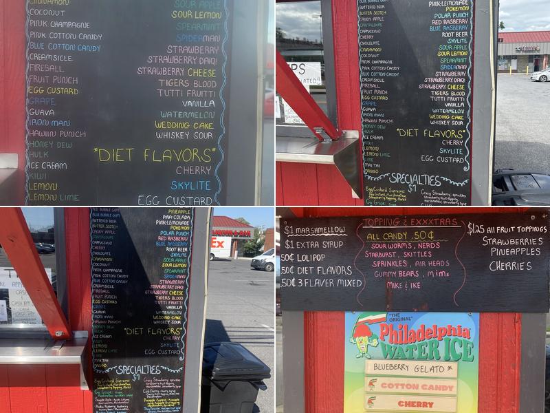 Cold Summer Snowballs Menu