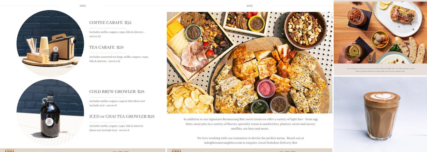 Boomerang Bites Menu