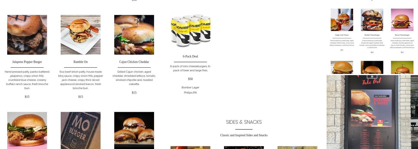 Mo Burger Menu