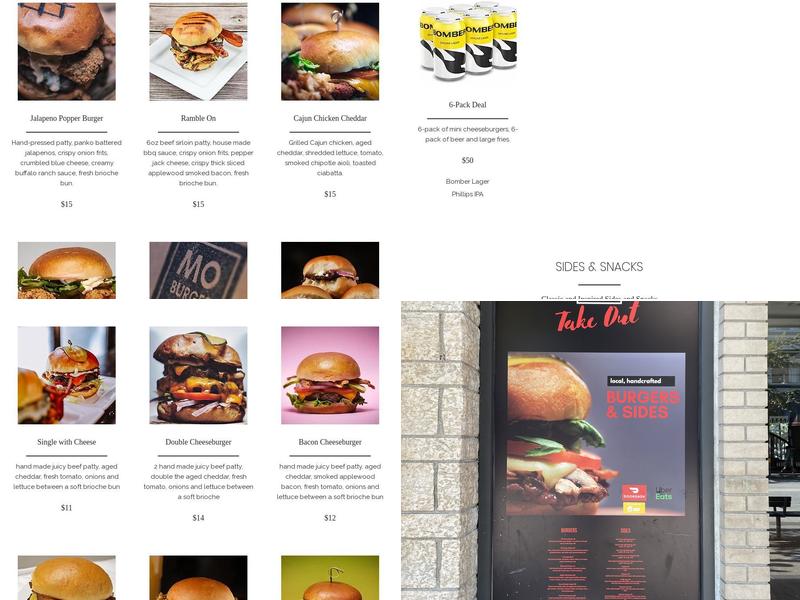 Mo Burger Menu