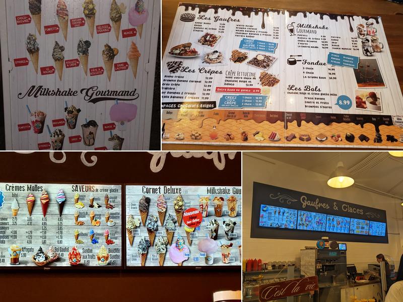 Gaufres & Glaces Beaubien Menu