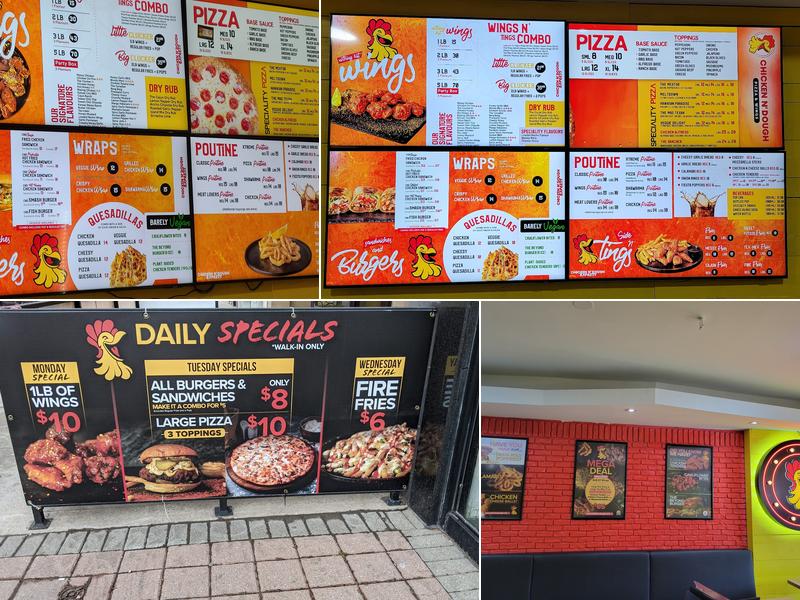 Chicken N' Dough Menu