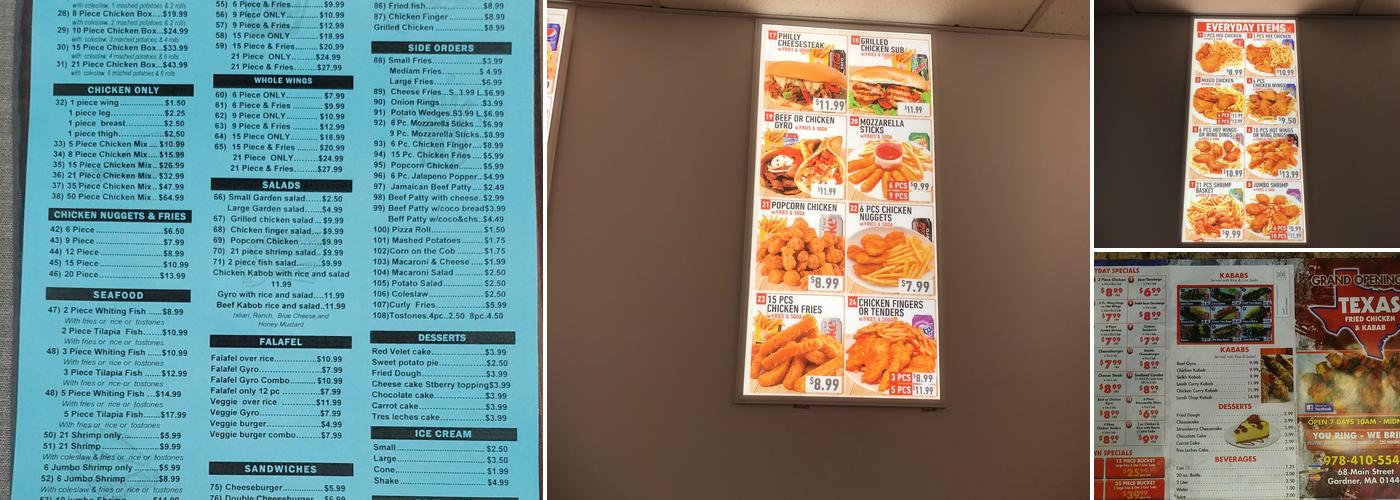 Crown Fried Chicken Menu