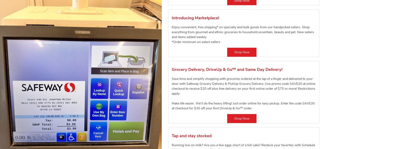 Safeway Menu