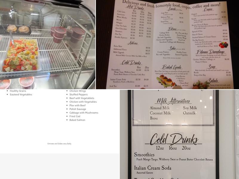 Marvel Bay Cafe Menu