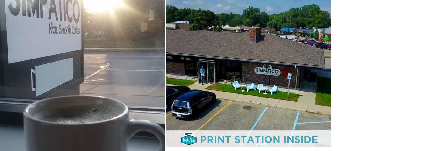 PrintWithMe Print Kiosk at Simpatico Coffee Joint Holland (Northside)