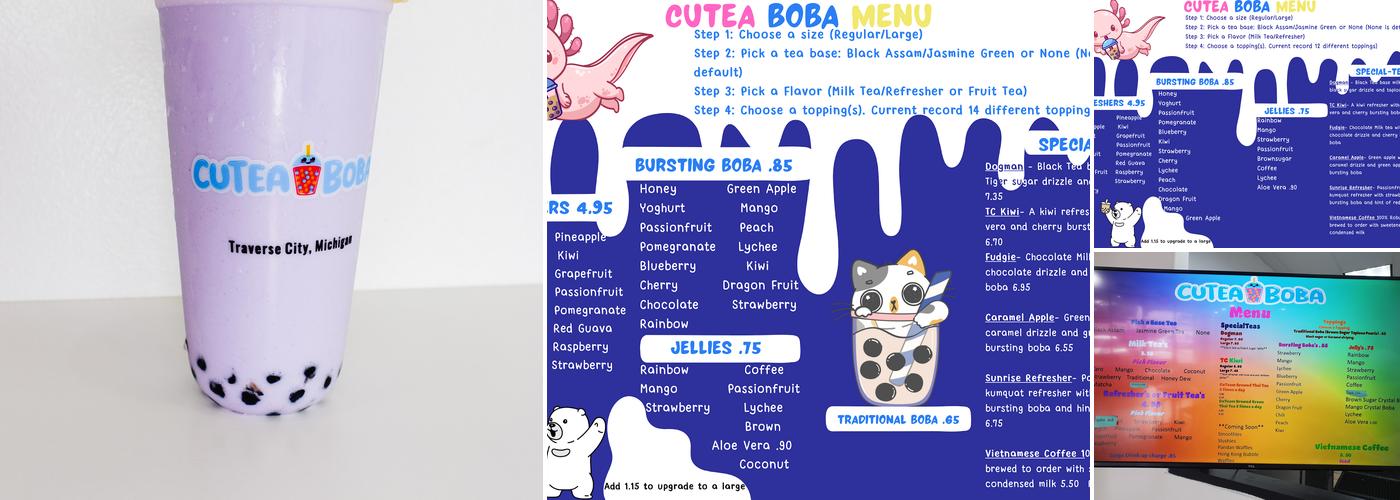 CuTea Boba Menu