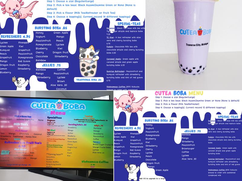 CuTea Boba Menu