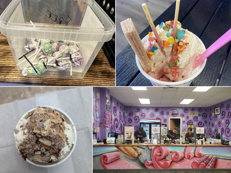 Below Zero Degrees Ice Cream Rolls