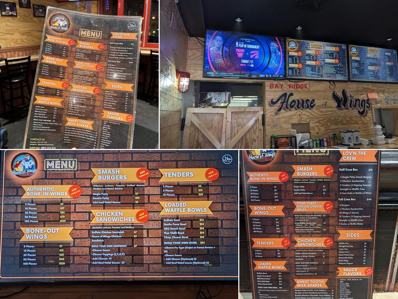Bay Ridge House of Wings Menu
